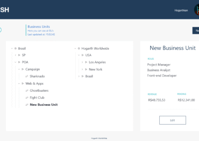 Hogarth Dash ERP - Business Units