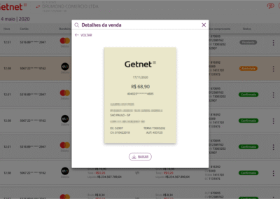 Getnet My Account - Sale Receipt