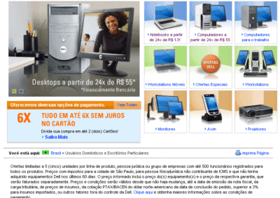 Dell eCommerce - Segment Page