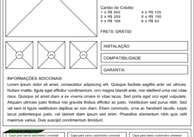 Allprene eCommerce - Product page wireframe